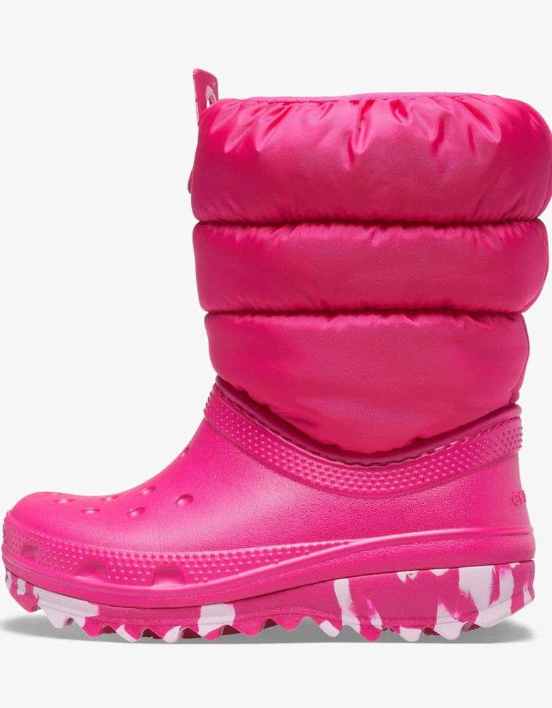 207683-6X0 CLASSIC NEO PUFF Kids Boots Candy Pink