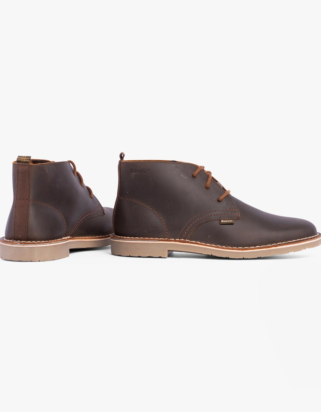 SITON Mens Desert Boots Brown