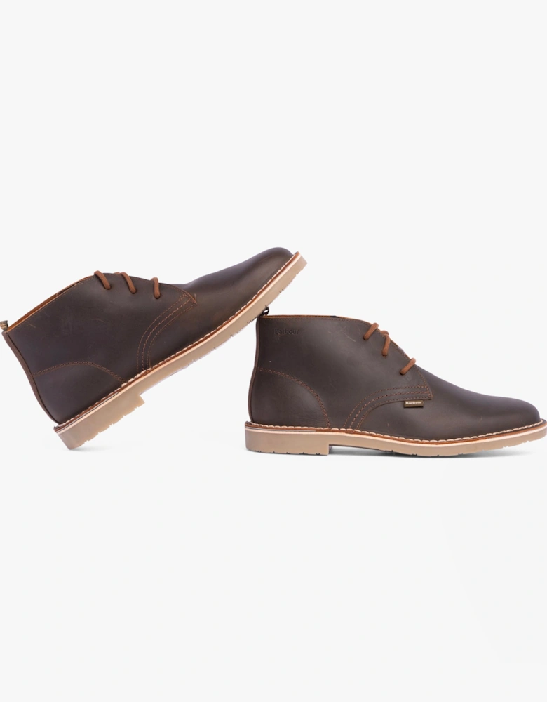 SITON Mens Desert Boots Brown