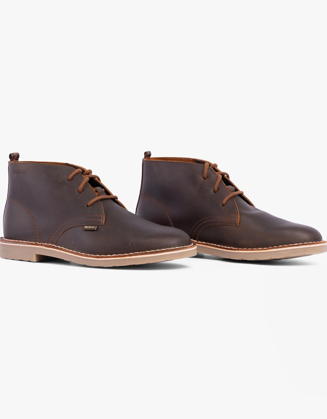 SITON Mens Desert Boots Brown