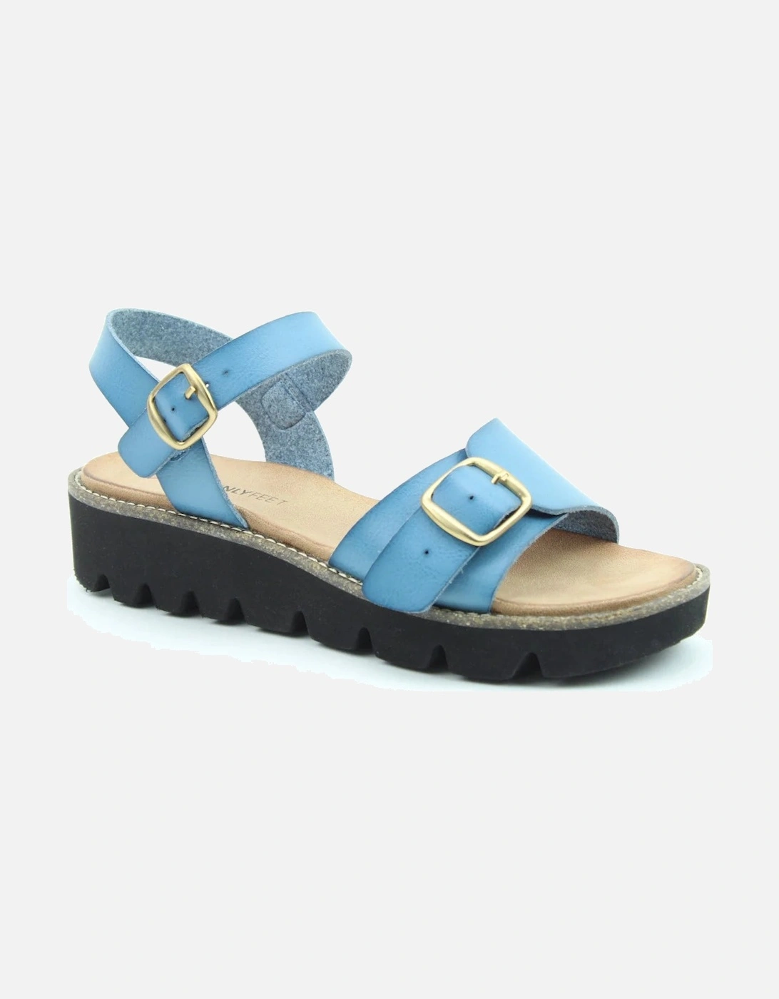 TRUDY Womens Sandals Blue, 5 of 4