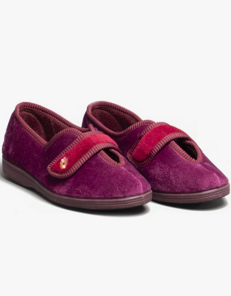 ANDREA Womens Slippers Wine