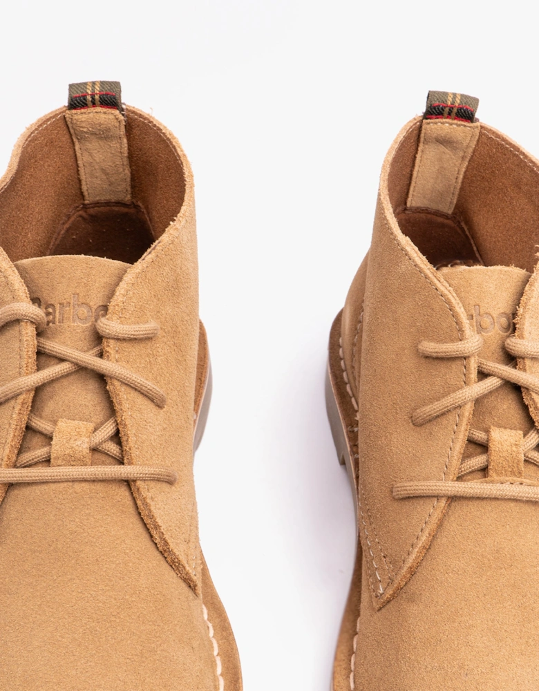 SITON Mens Desert Boots Sand Suede