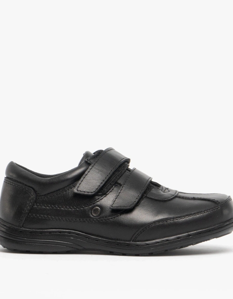 BILLY Boys Leather School Shoes Black