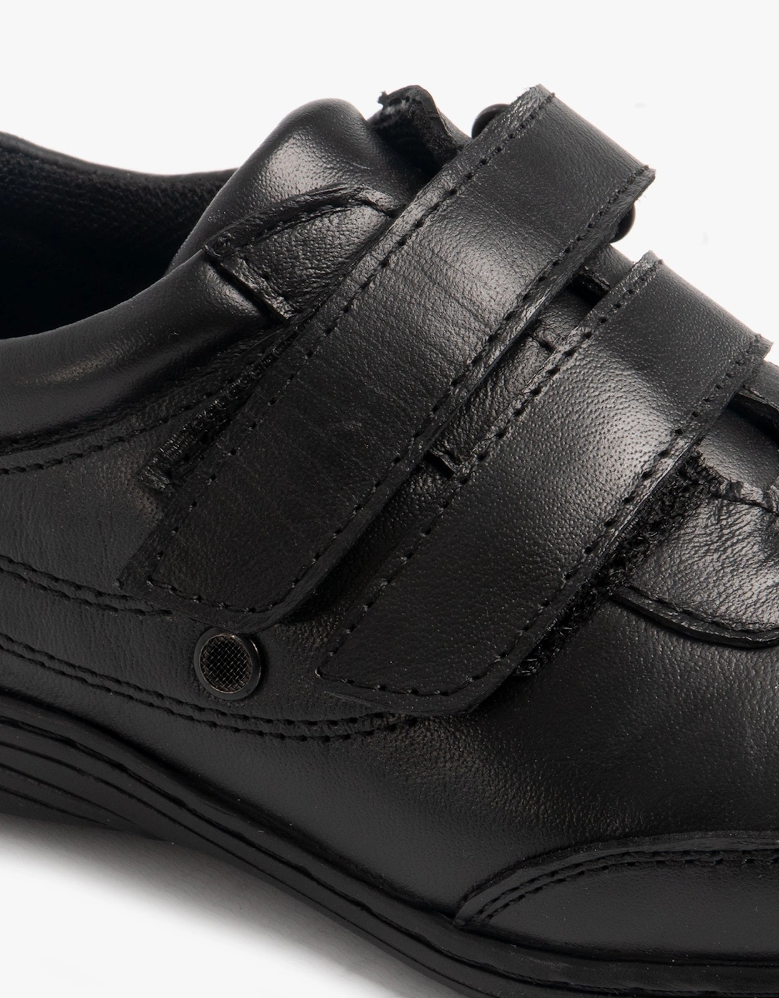 BILLY Boys Leather School Shoes Black