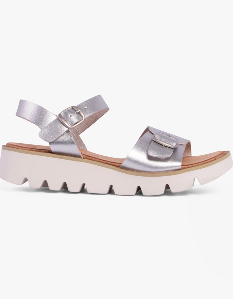 TRUDY Womens Sandals Silver