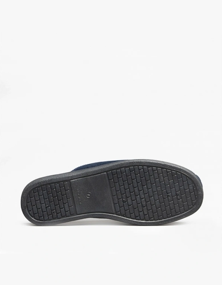 BUCK Mens Mule Slippers Navy