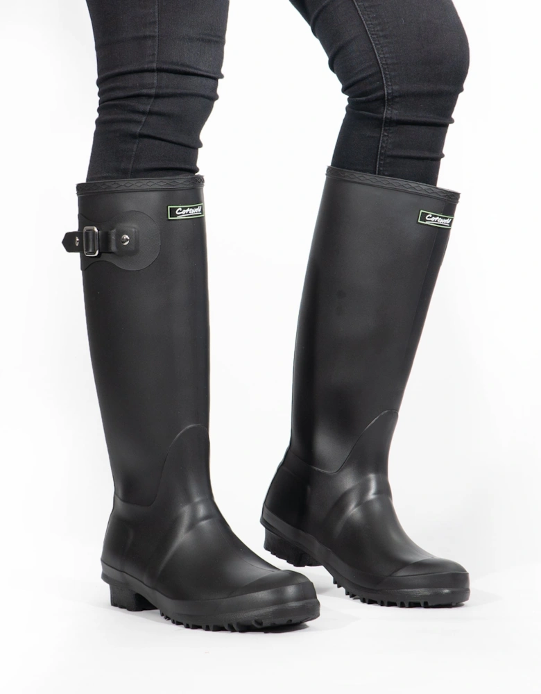 SANDRINGHAM Womens Wellington Boots Black