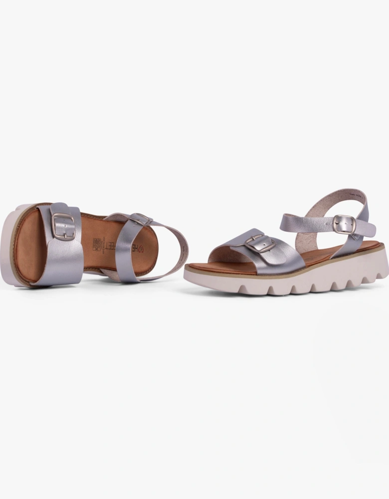 TRUDY Womens Sandals Silver