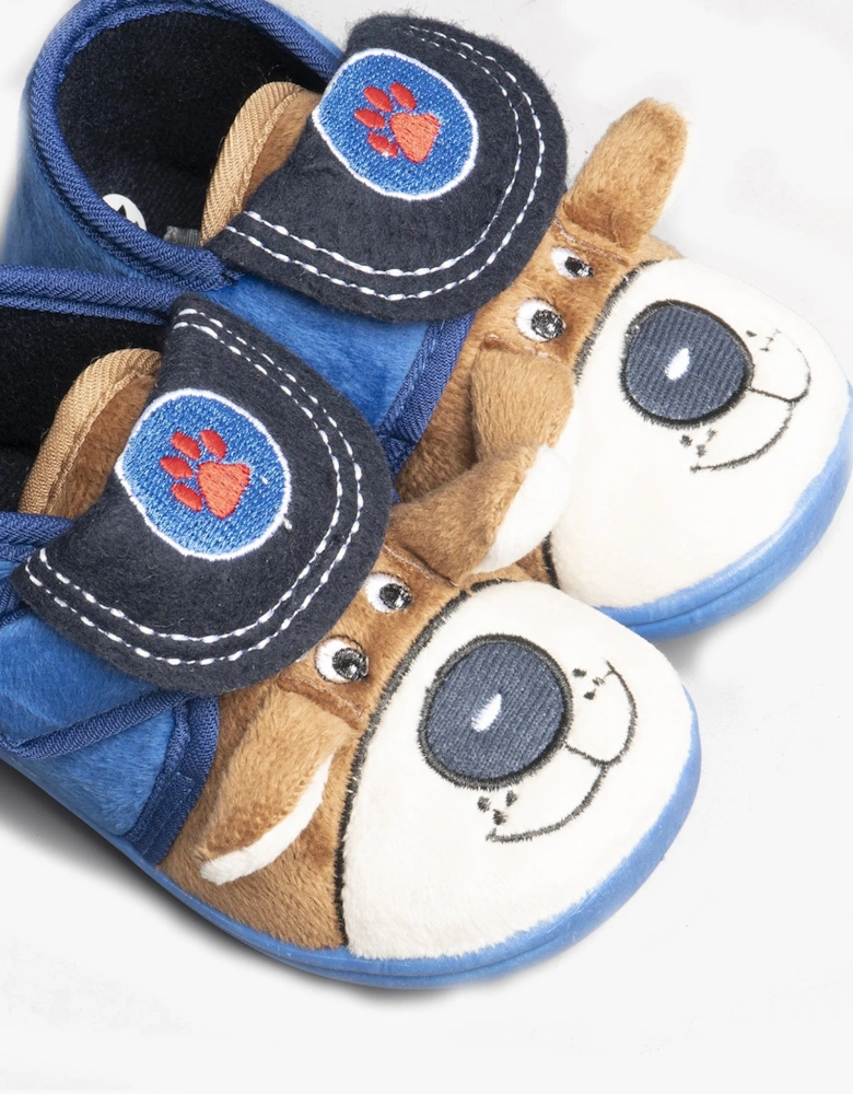 BUNGLE Boys Boot Slippers Blue