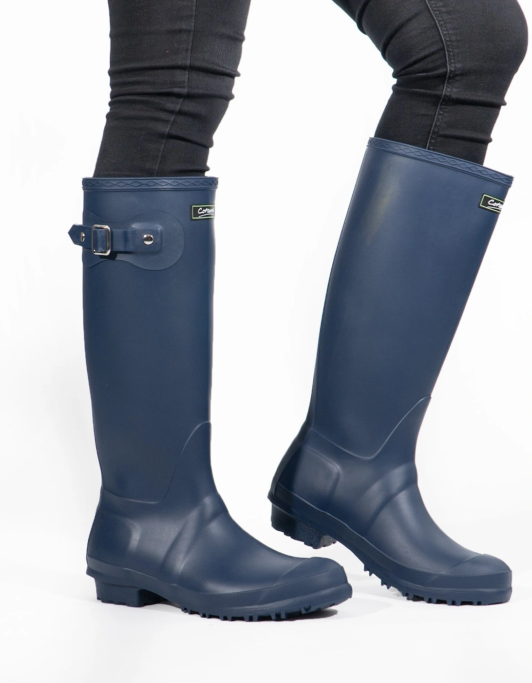 SANDRINGHAM Womens Wellington Boots Navy