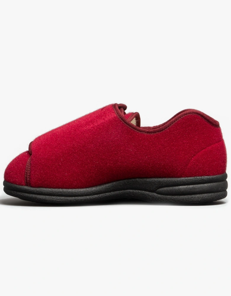 FIFE Womens Slippers Wine