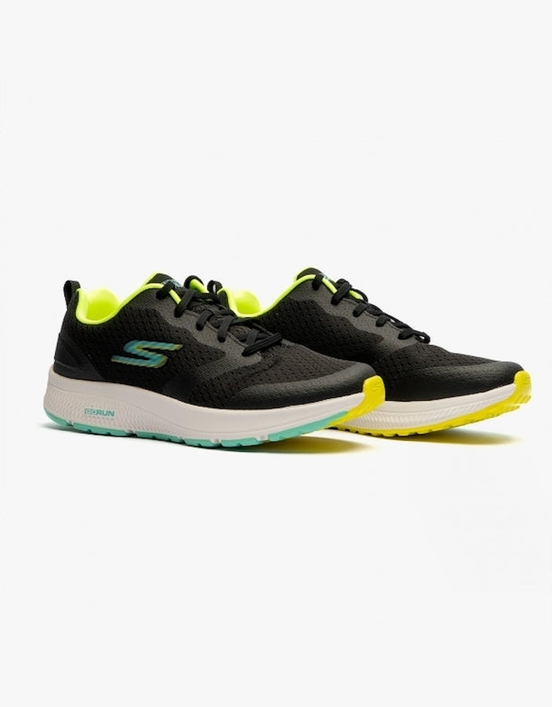 128277/BKLM GO RUN CONSISTENT-INTENSIFY Womens Lace-Up Trainers Black/Lime