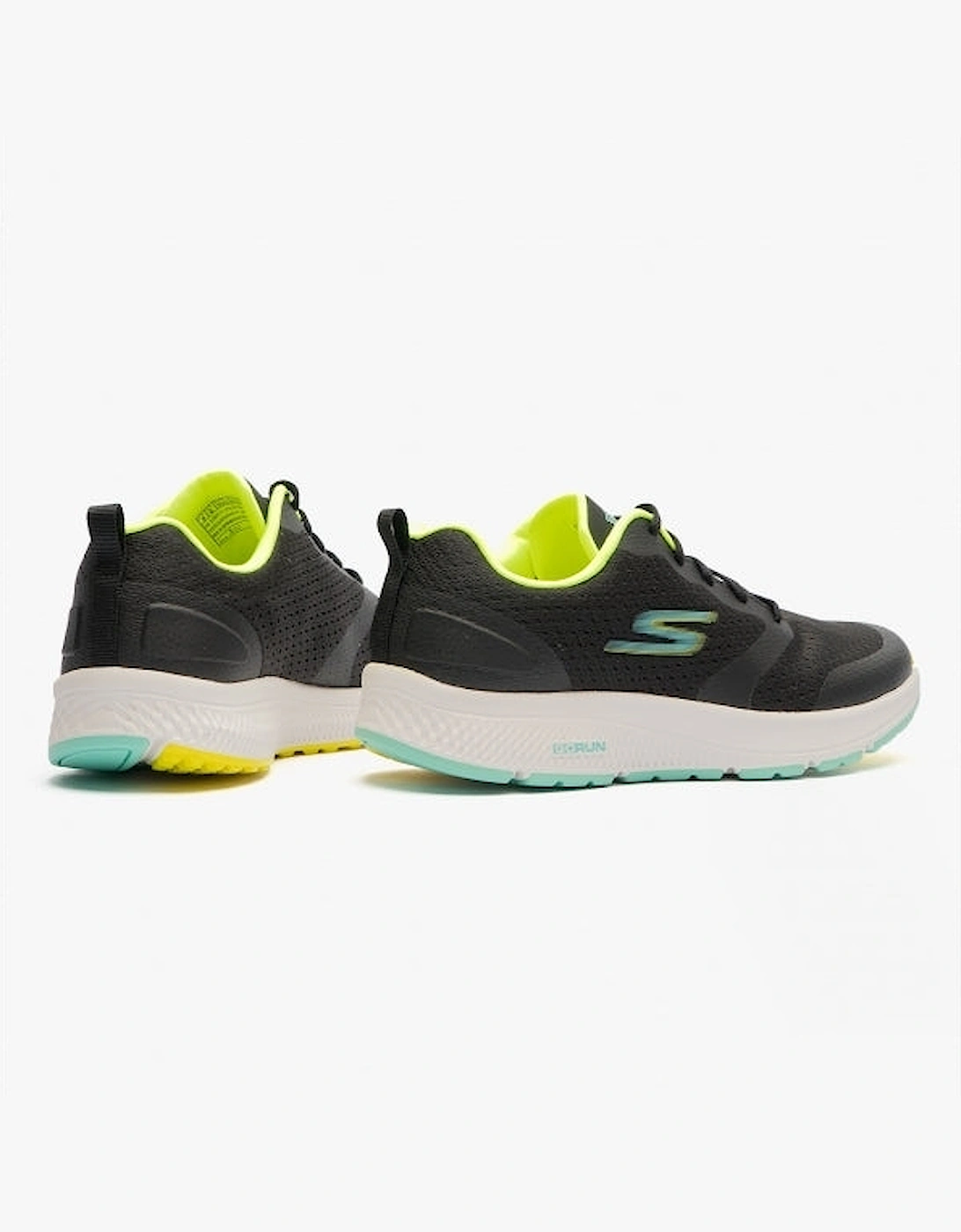 128277/BKLM GO RUN CONSISTENT-INTENSIFY Womens Lace-Up Trainers Black/Lime