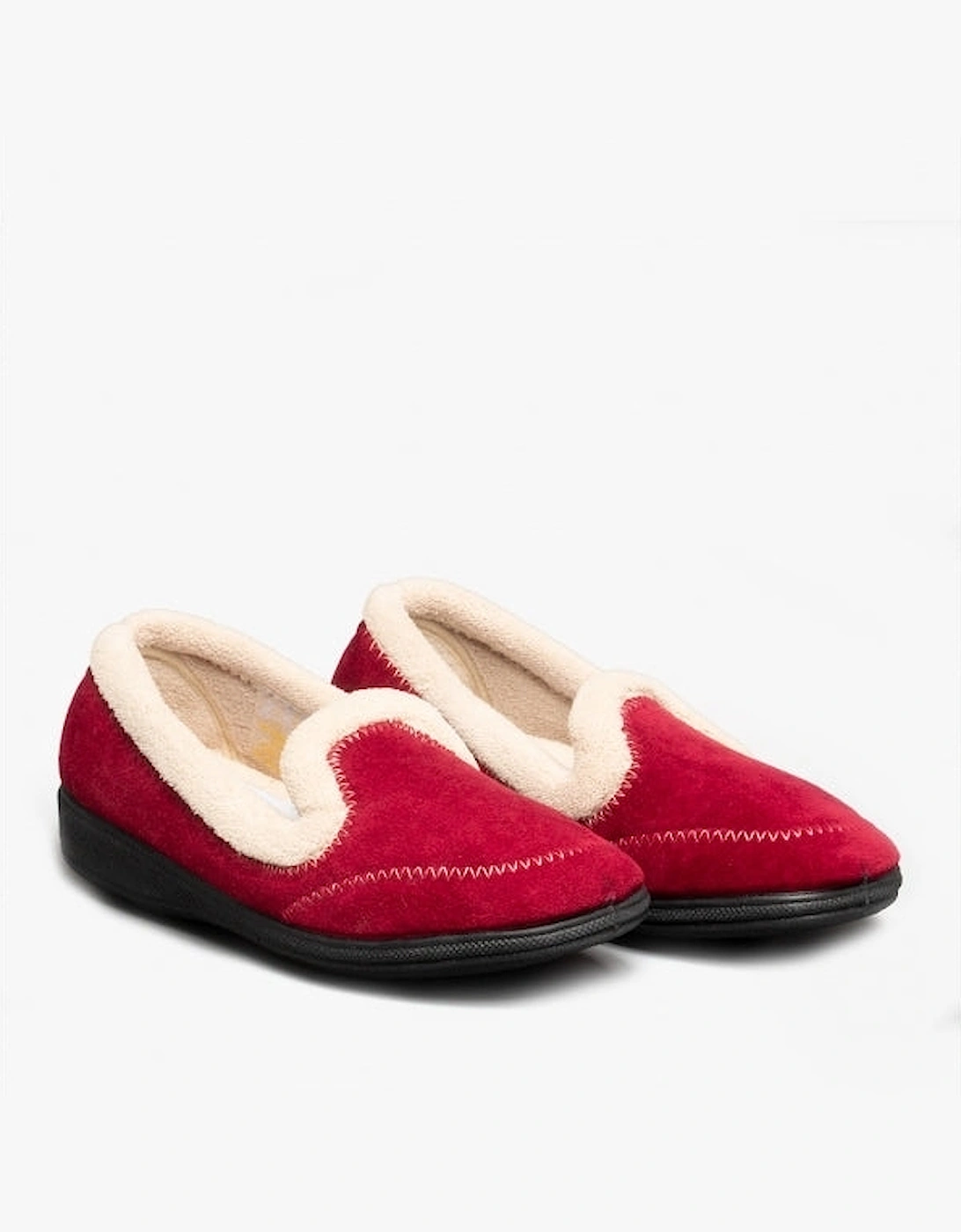 MAIER Womens Slippers Burgundy