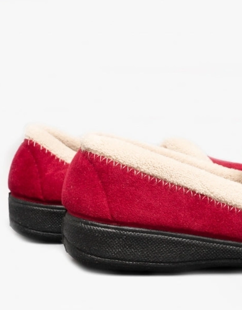 MAIER Womens Slippers Burgundy