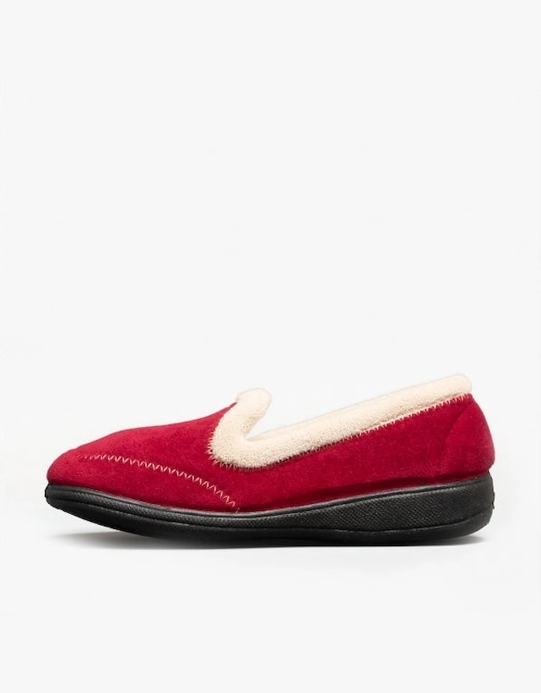 MAIER Womens Slippers Burgundy