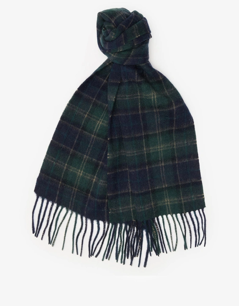 TARTAN SCARF & GLOVE Gift Set Mens Green Loch Tartan
