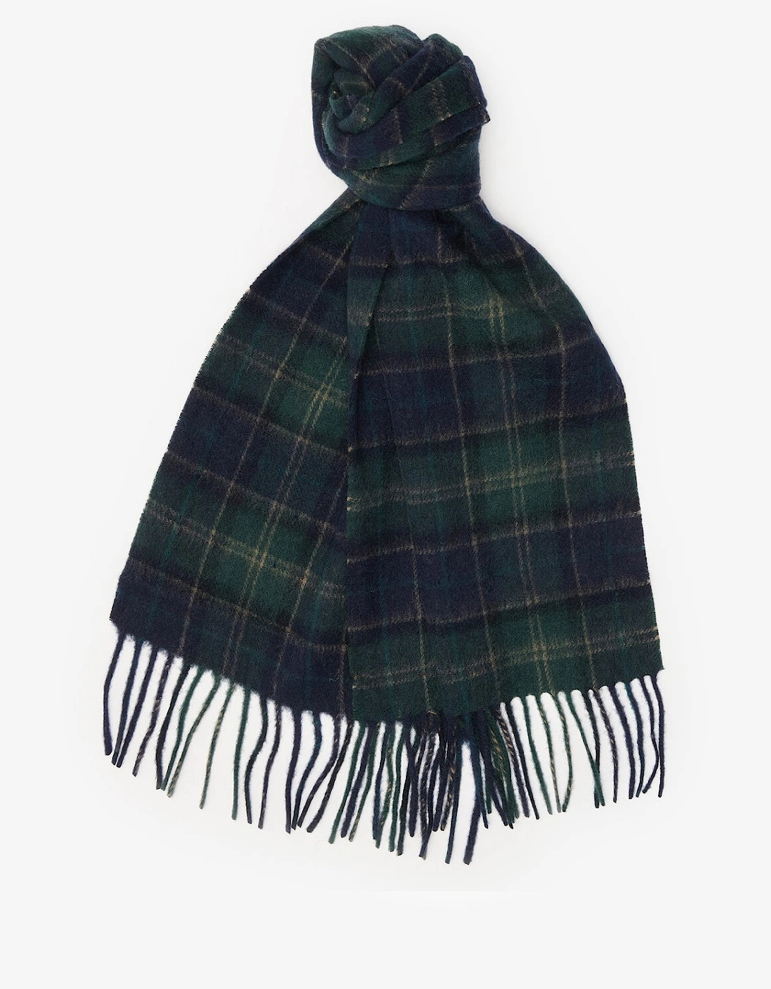 TARTAN SCARF & GLOVE Gift Set Mens Green Loch Tartan