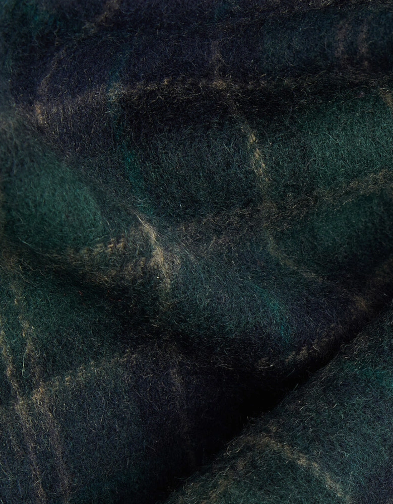 TARTAN SCARF & GLOVE Gift Set Mens Green Loch Tartan