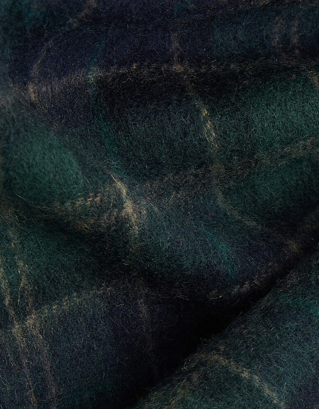 TARTAN SCARF & GLOVE Gift Set Mens Green Loch Tartan