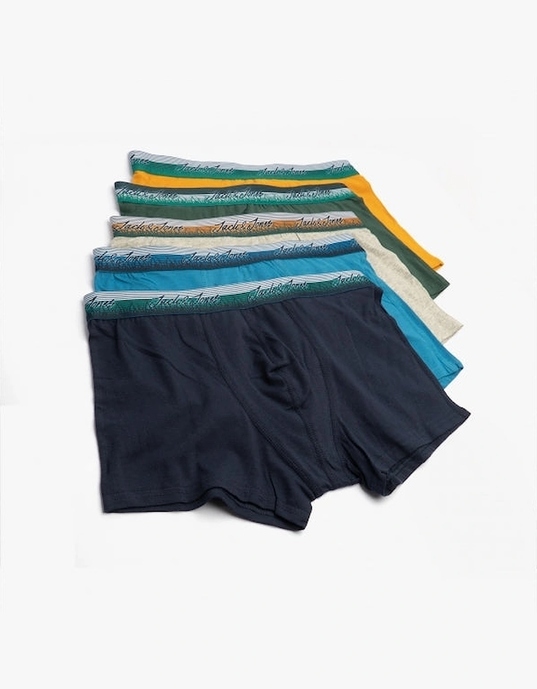 STRIPE 5 Pack Mens Fabric Trunks Multicoloured