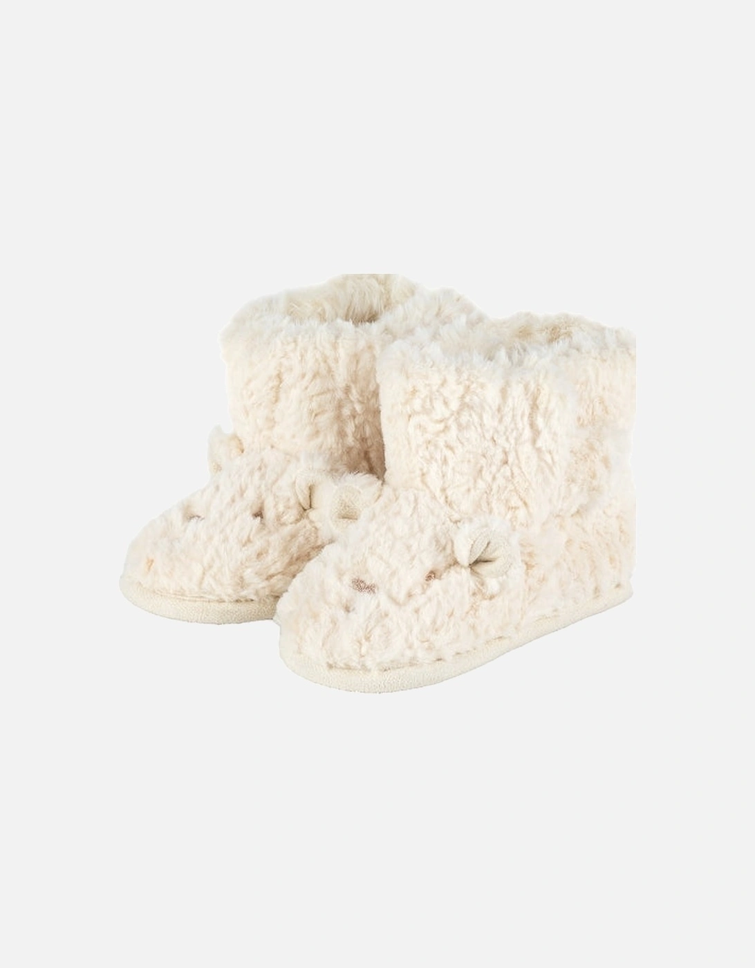 POLAR BEAR Kids Bootie Slippers Beige