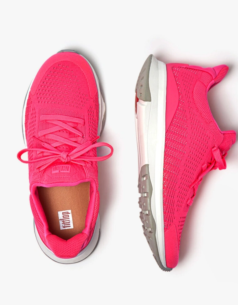 VITAMIN FFX Womens Knit Sport Trainers Pop Pink