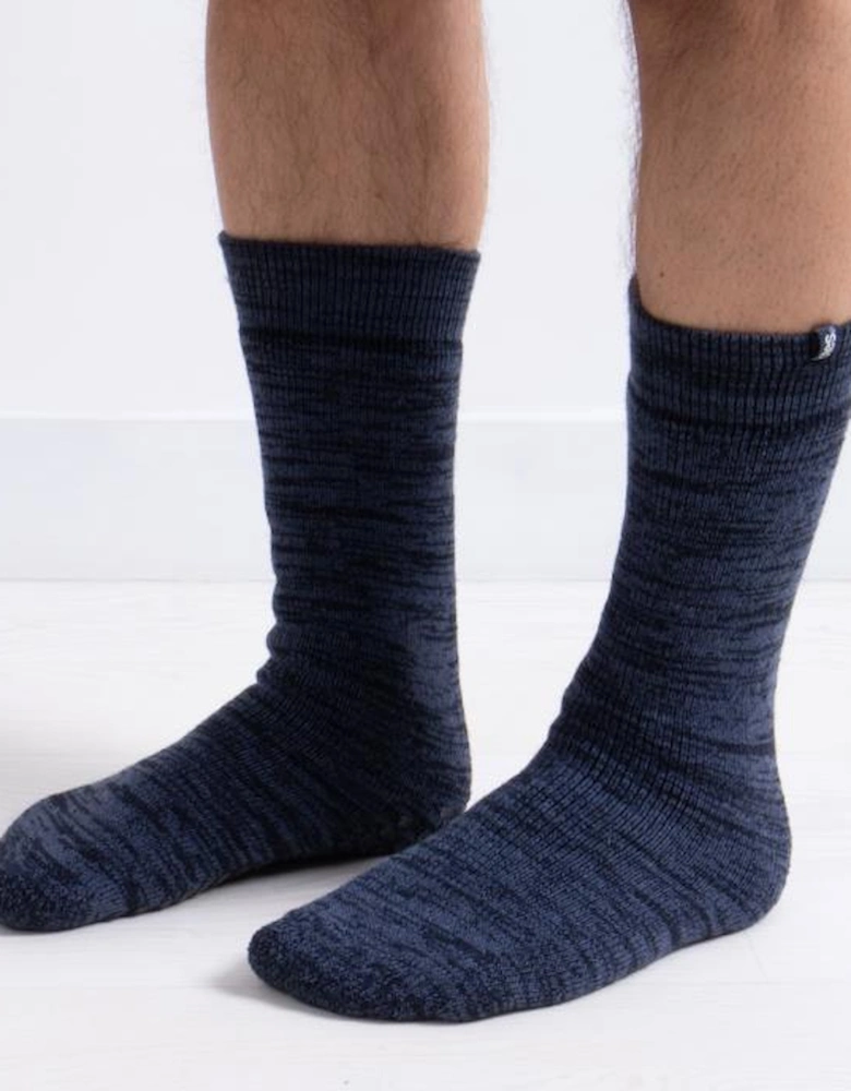 Recycled Thermal ORIGINAL Slipper Socks Mens Socks Navy