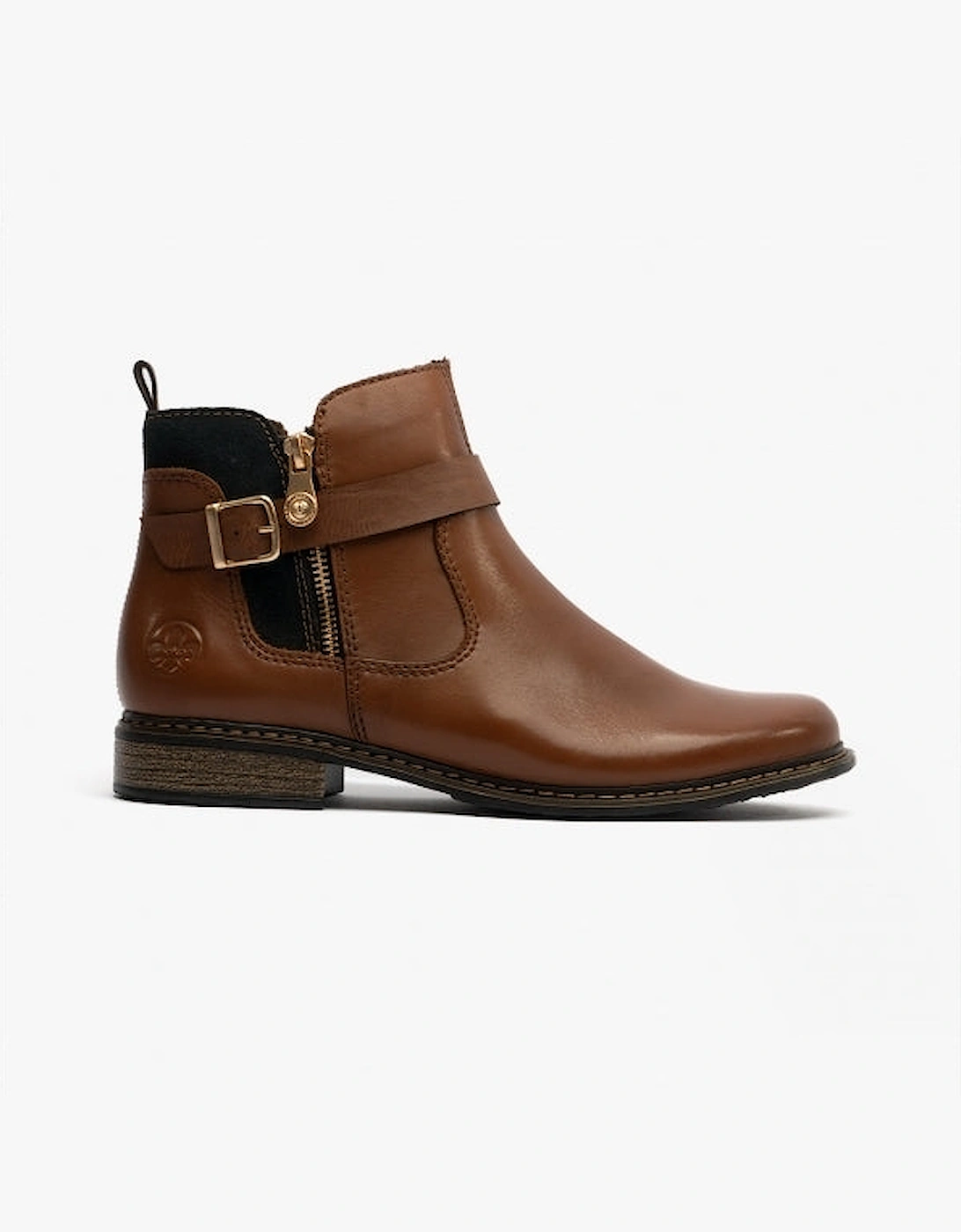 Rieker Women's Z4959-22 Womens Leather Boots Chestnut - Brown - Size: 9