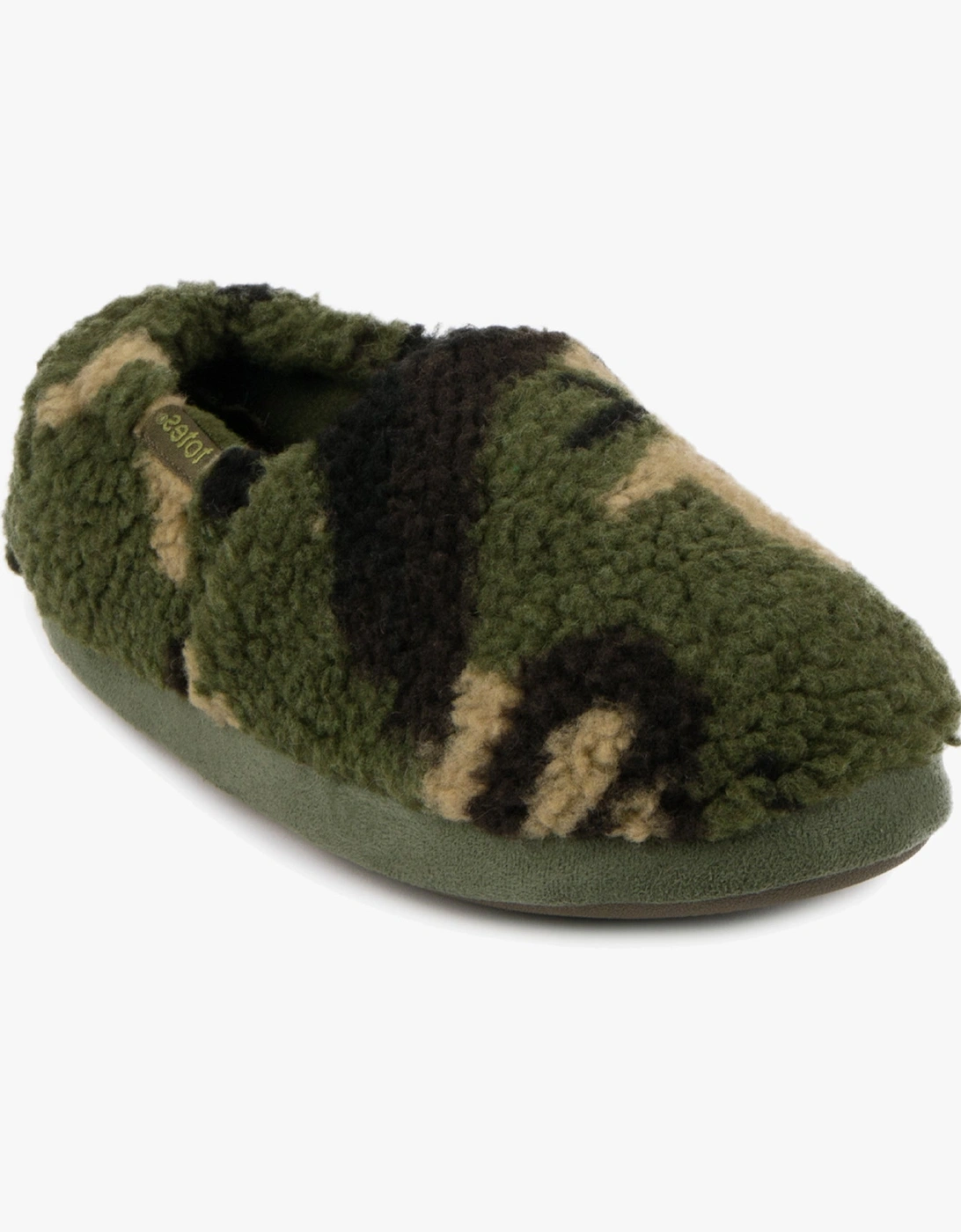 SHORT Full Back Slippers Unisex Kids Green