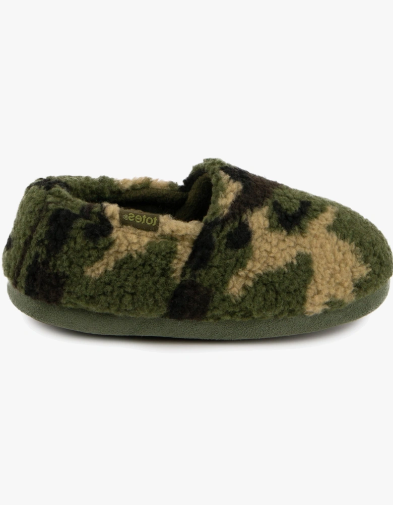 SHORT Full Back Slippers Unisex Kids Green