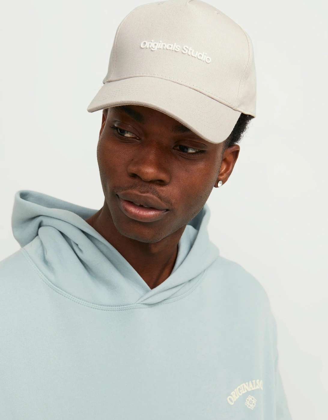 Jack & Jones Men's White Vesterbro Cap Moonbeam - Size: One-Size