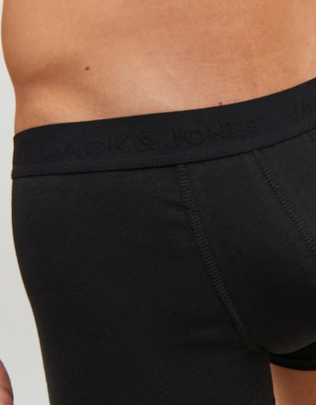 WAISTBAND 3 Pack Trunks Mens Black