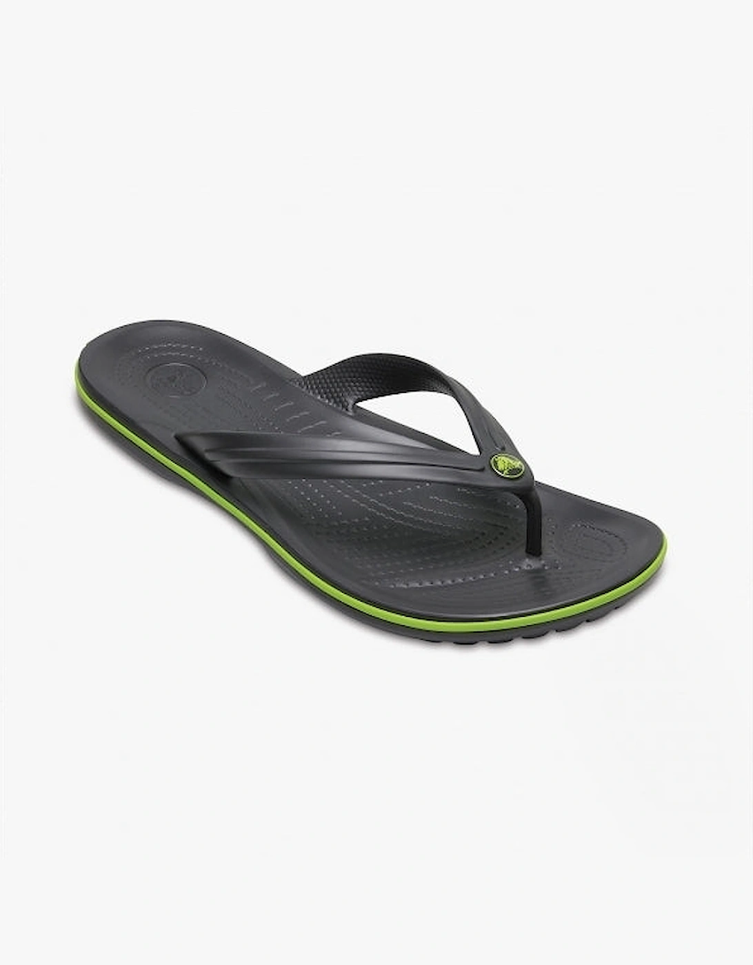 11033-0A1 CROCBAND FLIP Unisex Flip Flops Graphite/Volt Green