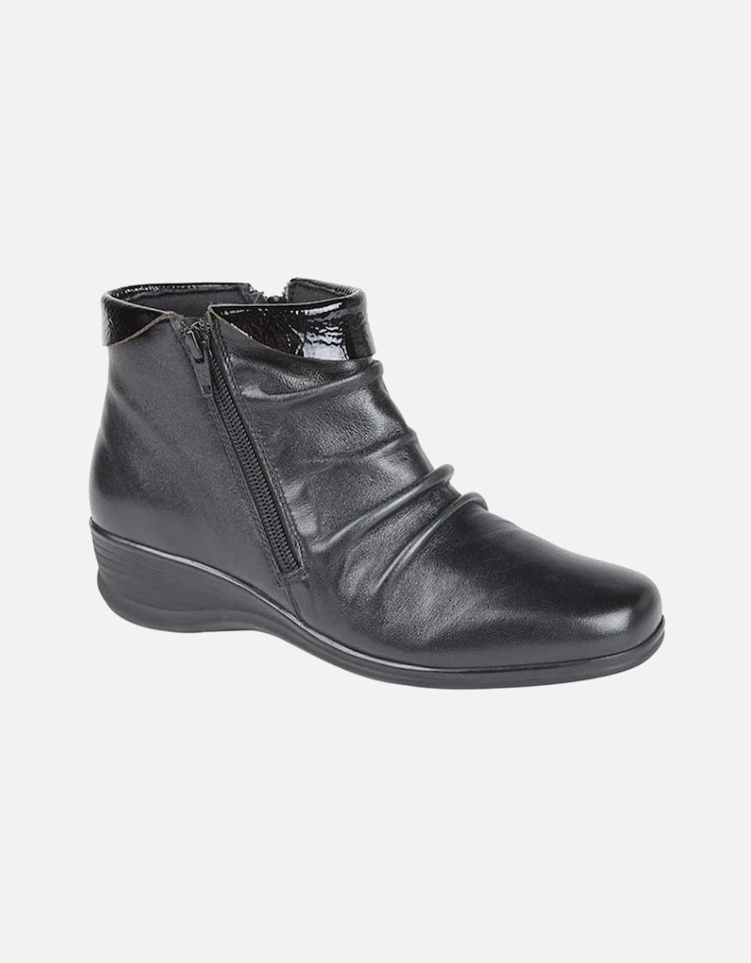 L215A Womens Ankle Boots Black, 2 of 1