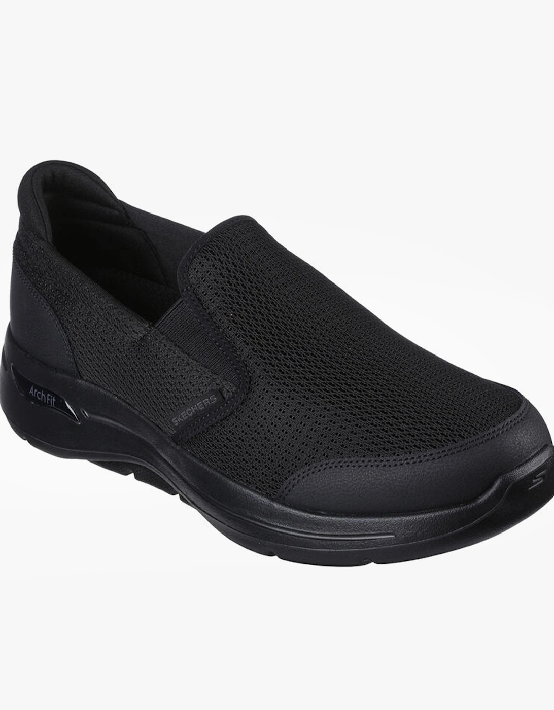 Skechers 216264/BBK GO WALK ARCH FIT-ROBUST COMFORT Mens Slip-On Trainers Black