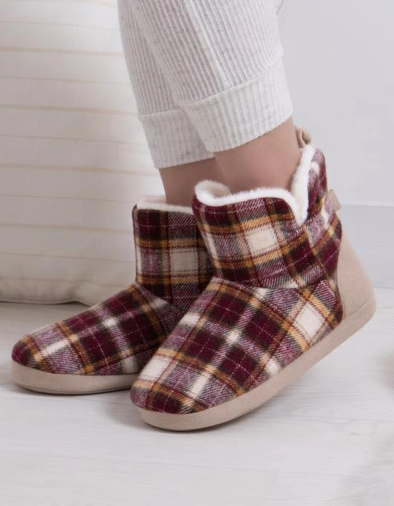 TARTAN Womens Bootie Slippers Multi