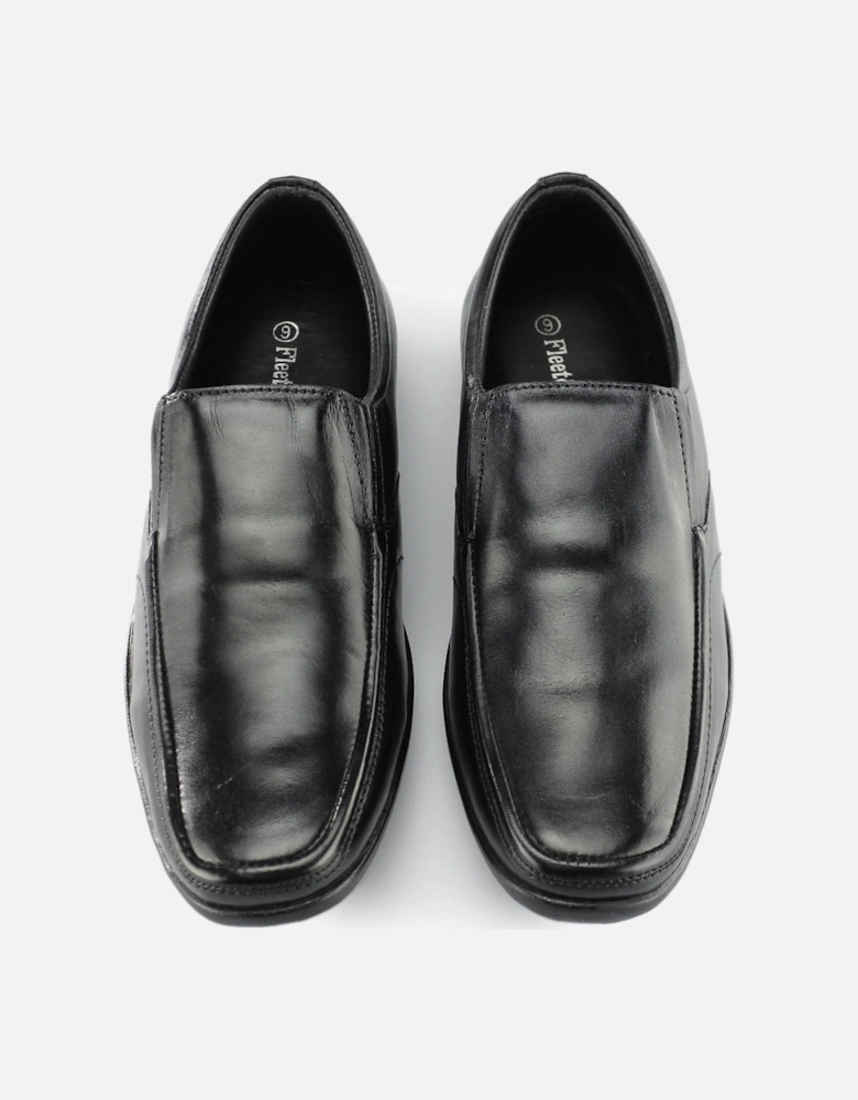 Fleet & Foster ALAN Mens Leather Shoes Black