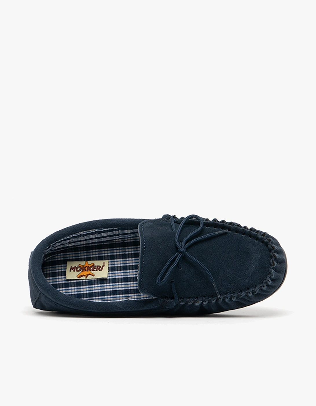 BRUCE Mens Moccasin Slippers Navy