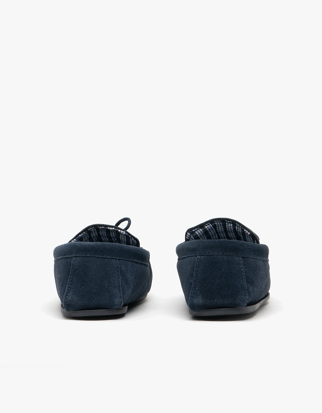 BRUCE Mens Moccasin Slippers Navy