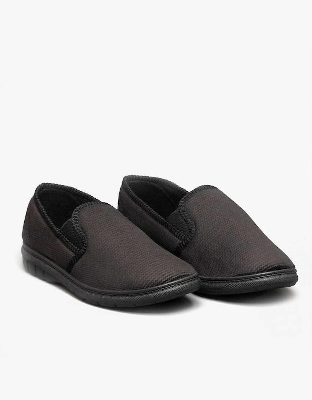 Fleet & Foster JOHN Mens Slippers Black