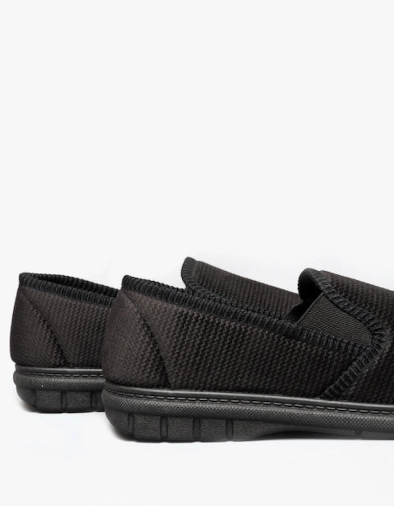 Fleet & Foster JOHN Mens Slippers Black