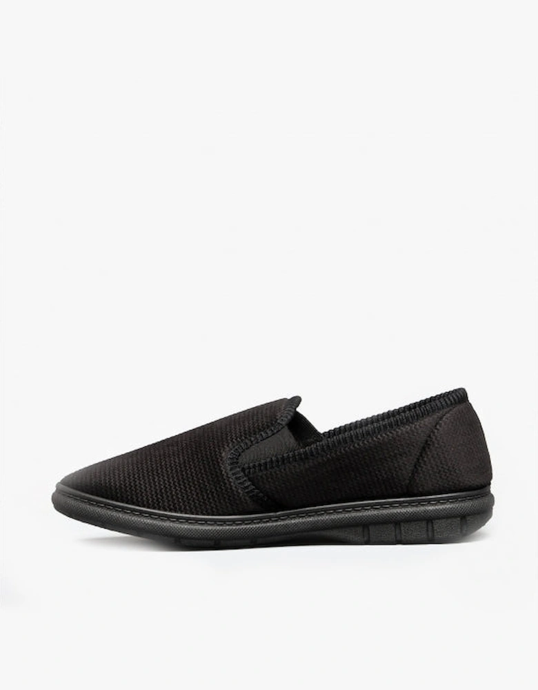 Fleet & Foster JOHN Mens Slippers Black