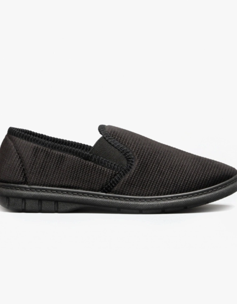 Fleet & Foster JOHN Mens Slippers Black