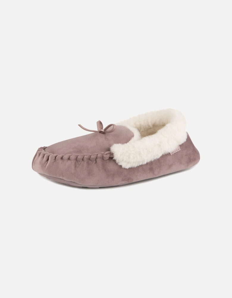 VELOUR MOCCASIN Slippers Womens Mink