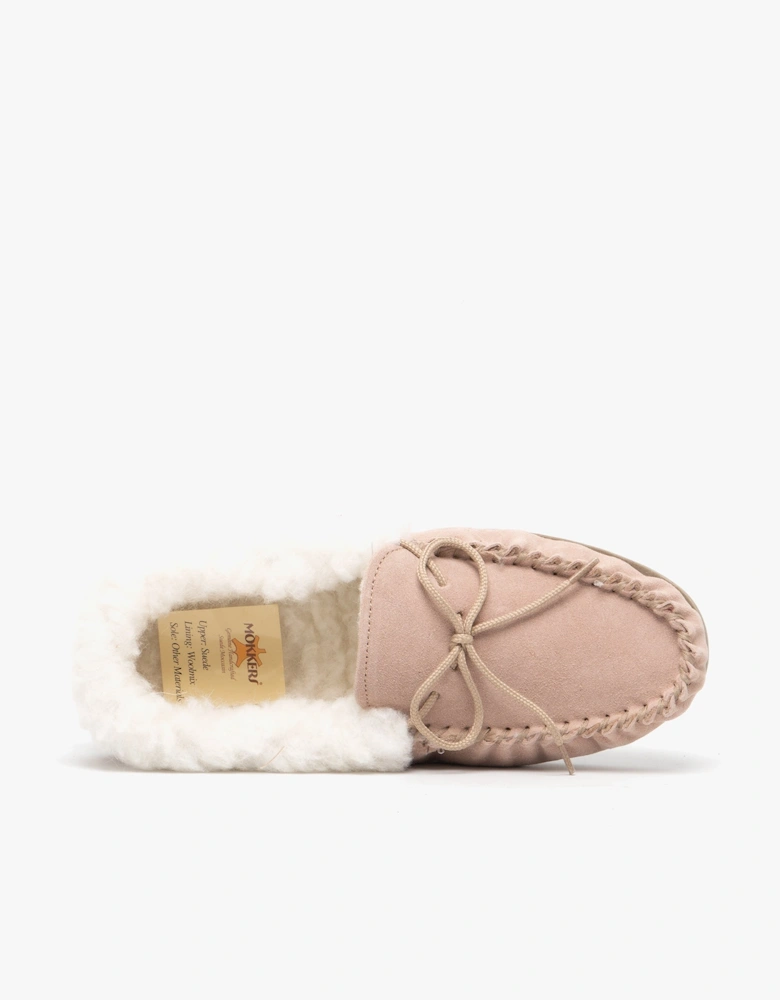 EMILY Womens Moccasin Slippers Stone