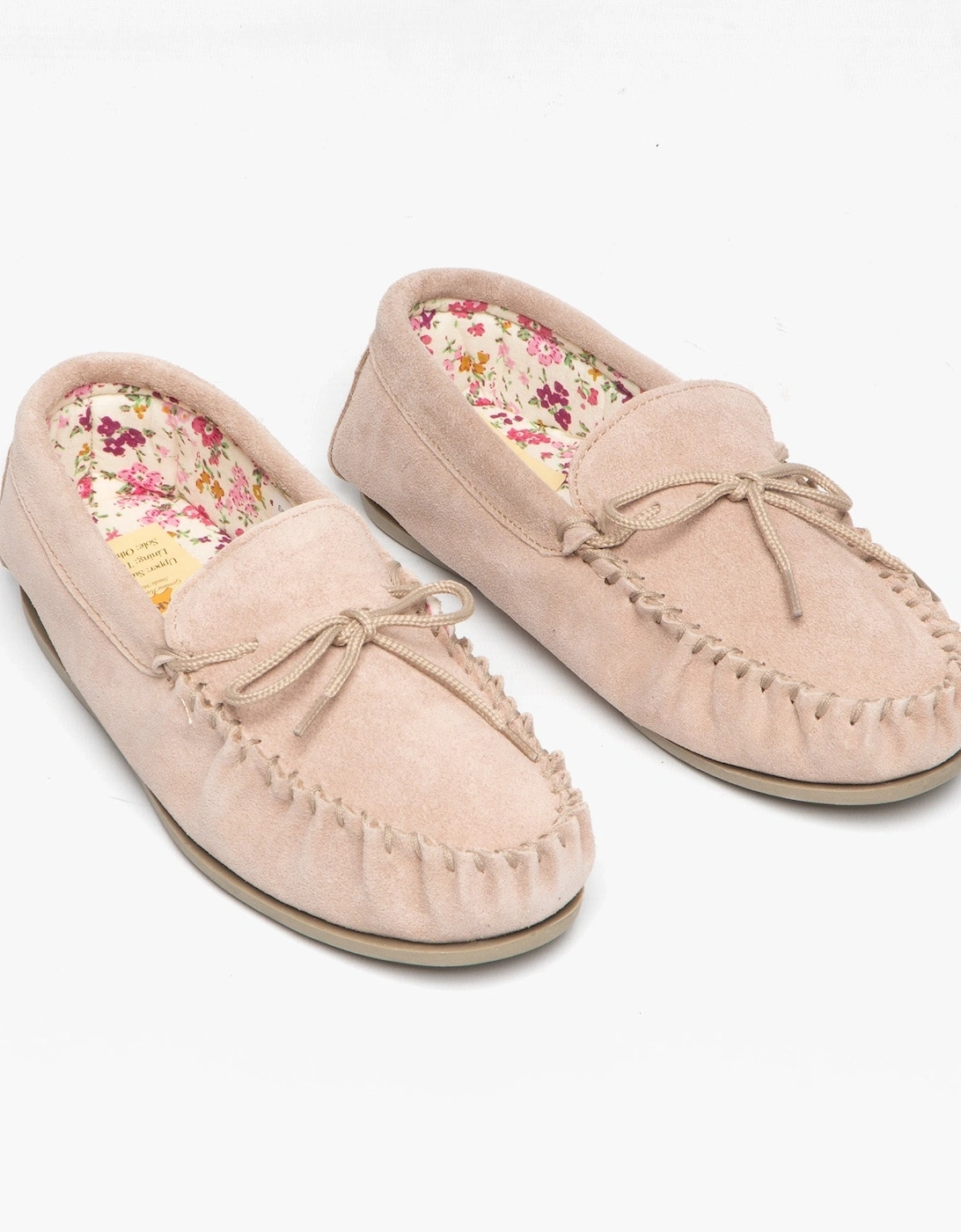 LILY Womens Moccasin Slippers Stone