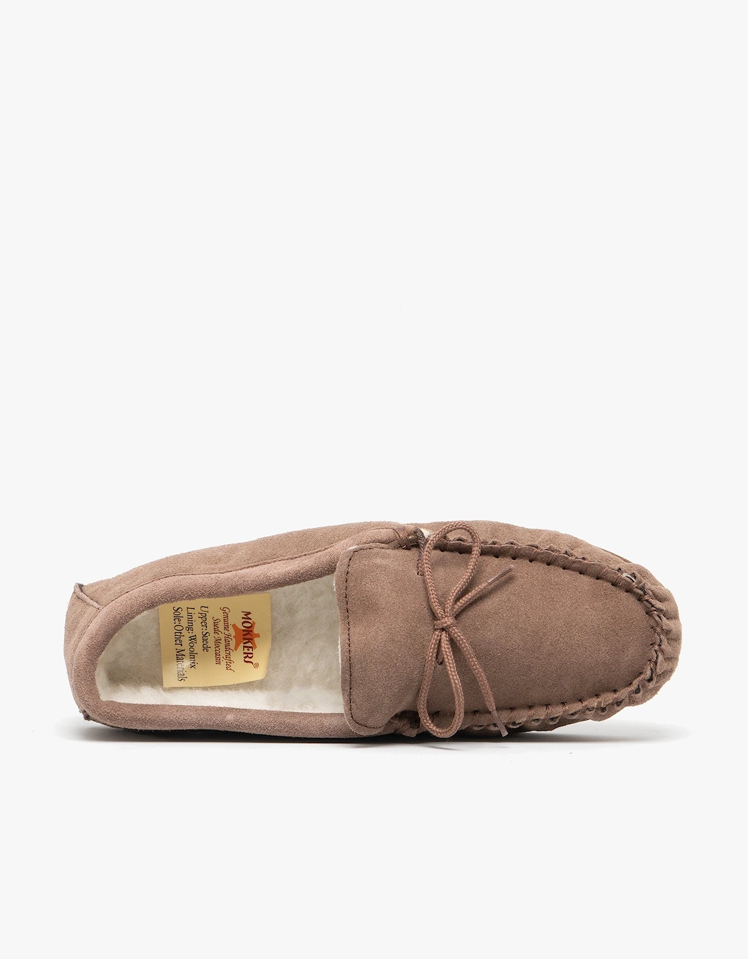 OLIVER Mens Moccasin Slippers Dark Camel