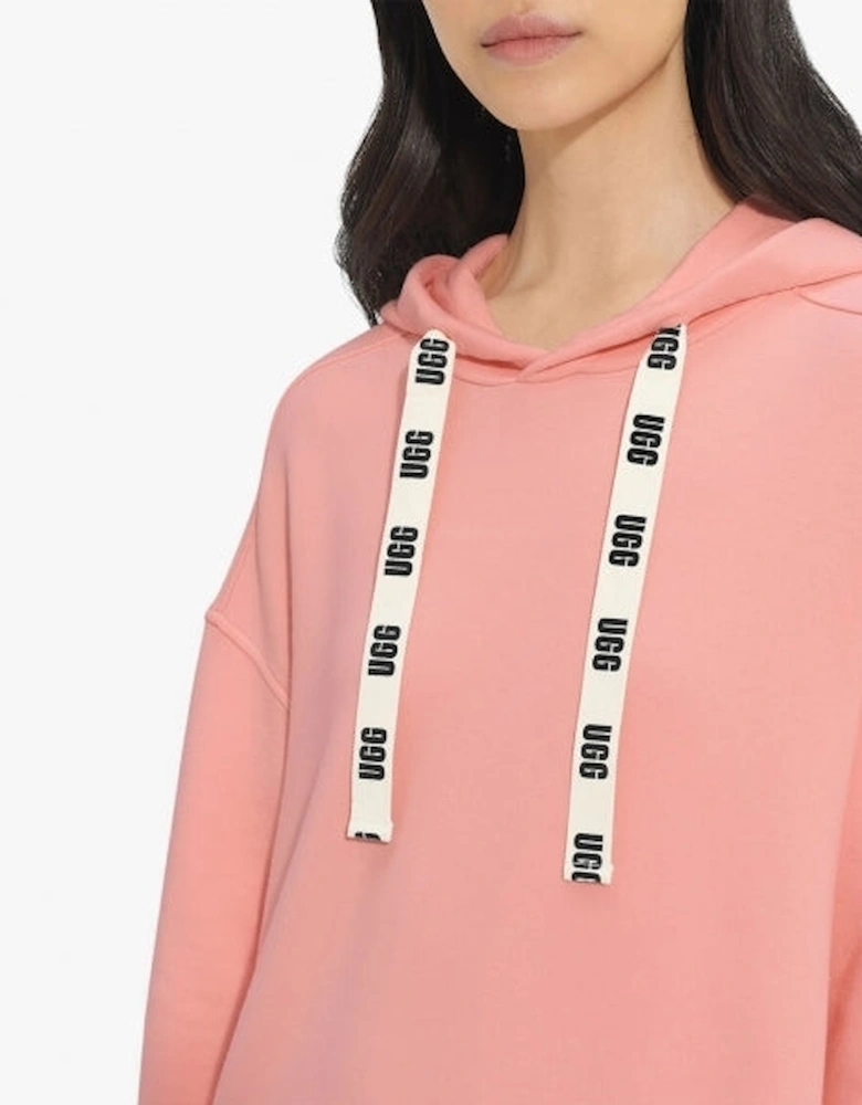 ADERYN Womens Hoodie Dress Pink Opal